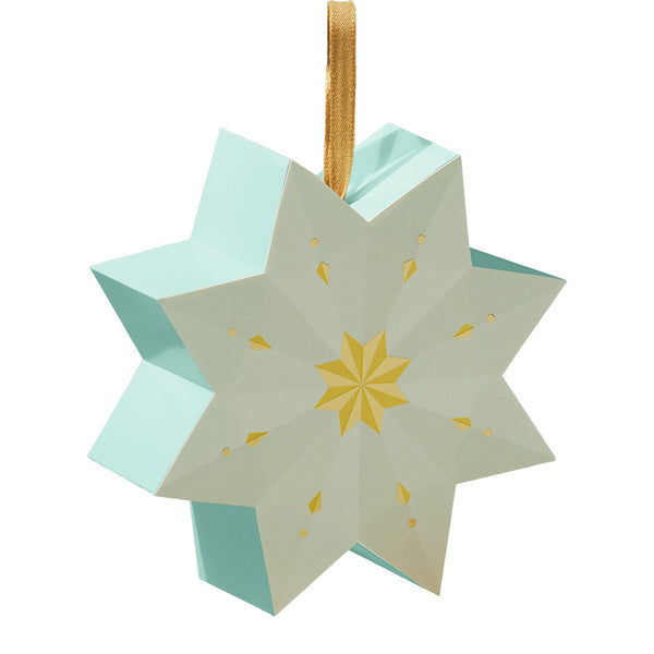 Hallmark Star Ornament – Dark Peppermint Caramel Square 5.5 OZ