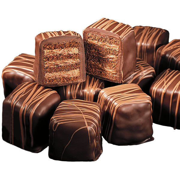 Dark Quadruple Chocolate Petits Fours - 12PC