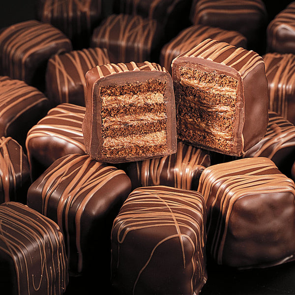 Dark Quadruple Chocolate Petits Fours - 12PC